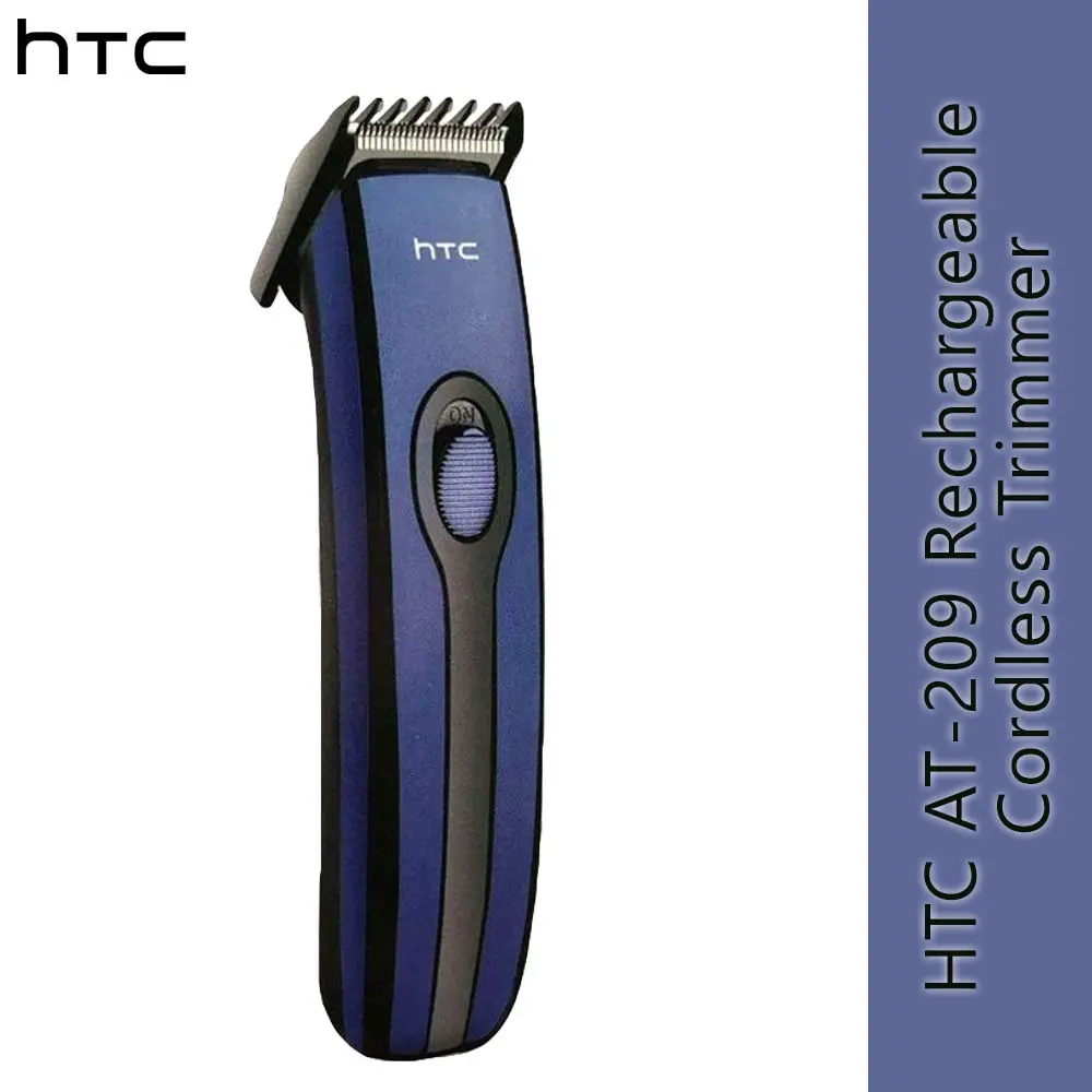 HTC AT-209 Rechargeable Cordless Trimmer For Men (Blue)