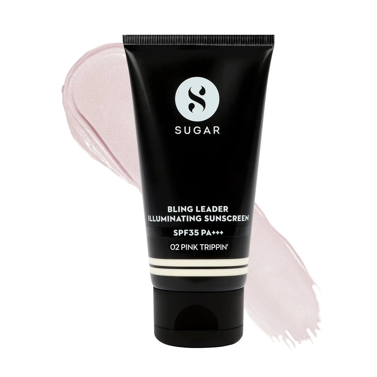 SUGAR Cosmetics Bling Leader Illuminating Sunscreen SPF35 PA+++ - 02 Pink Trippin | 3 in 1 Glow Boosting Formula | Lightweight, Non - Greasy & Hydrating - 50 gm