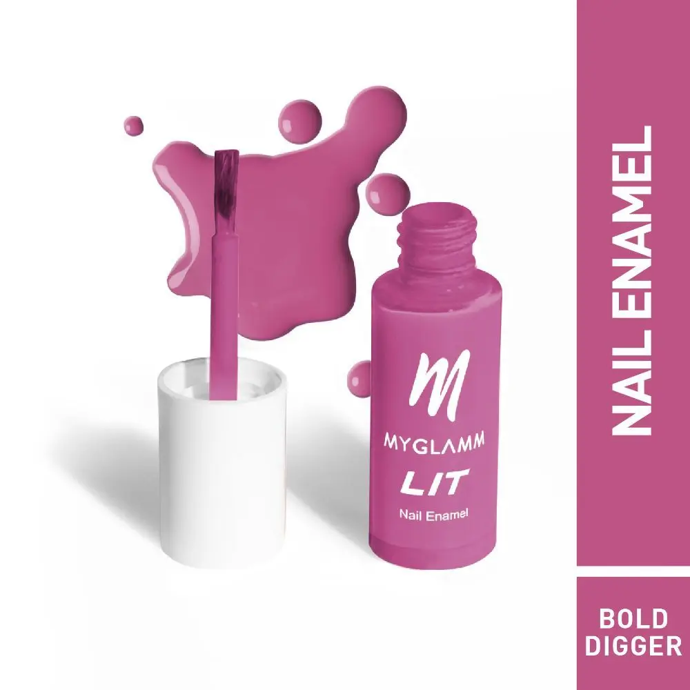 MyGlamm LIT Nail Enamel-Bold Digger-7ml