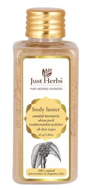 Just Herbs Body Luster Sandal Turmeric Ubtan Natural Face & Body Pack