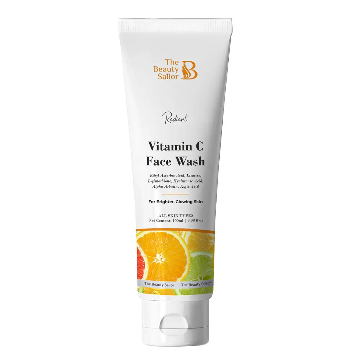 The Beauty Sailor- Radiant Vitamin C Face Wash| thorough cleansing| even tones and moisturizes| suitable for men and women| 100ml