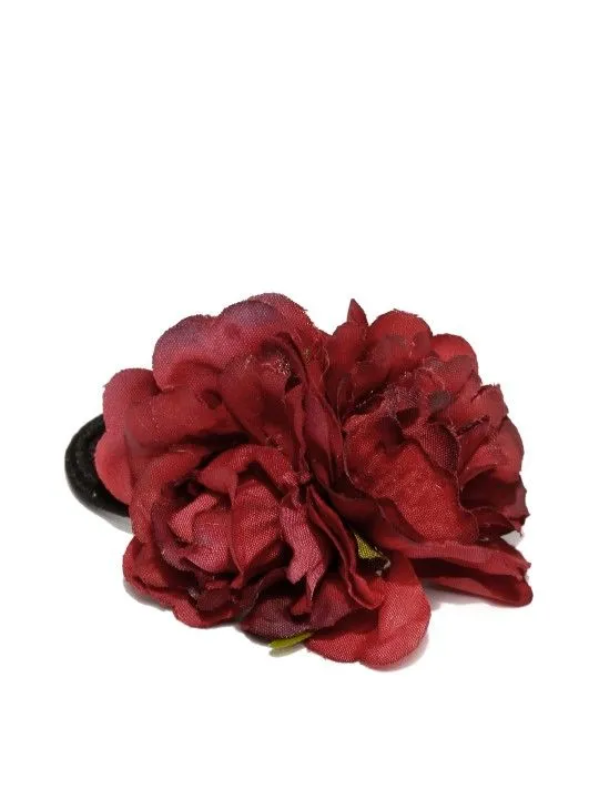 Toniq Maroon Floral Hairband