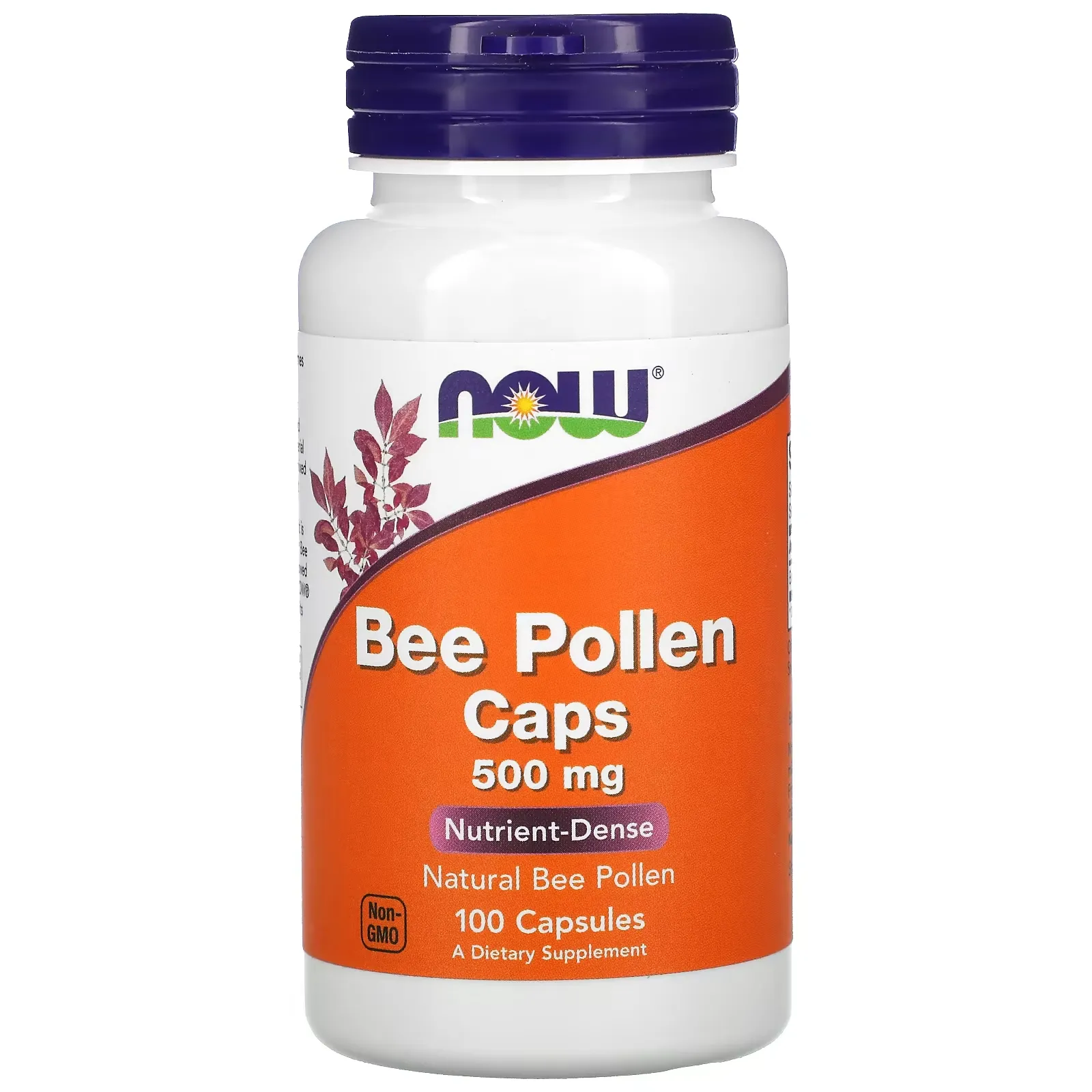 Bee Pollen Caps, 500 mg, 100 Capsules