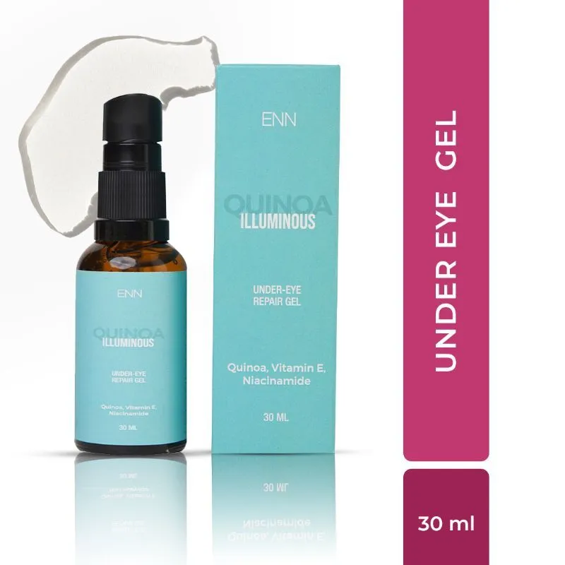 ENN Illuminous under eye repair gel for Dark Circles with Quinoa, Vitamin E, Niacinamide