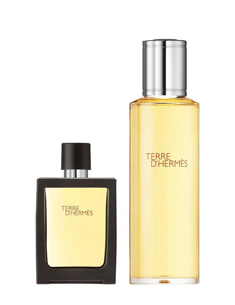 HERMES Terre D'HERMES Parfum Travel Spray And Refill