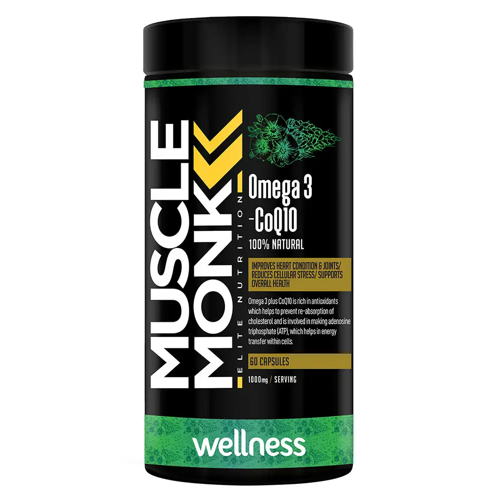 MuscleMonk Omega 3,  60 capsules