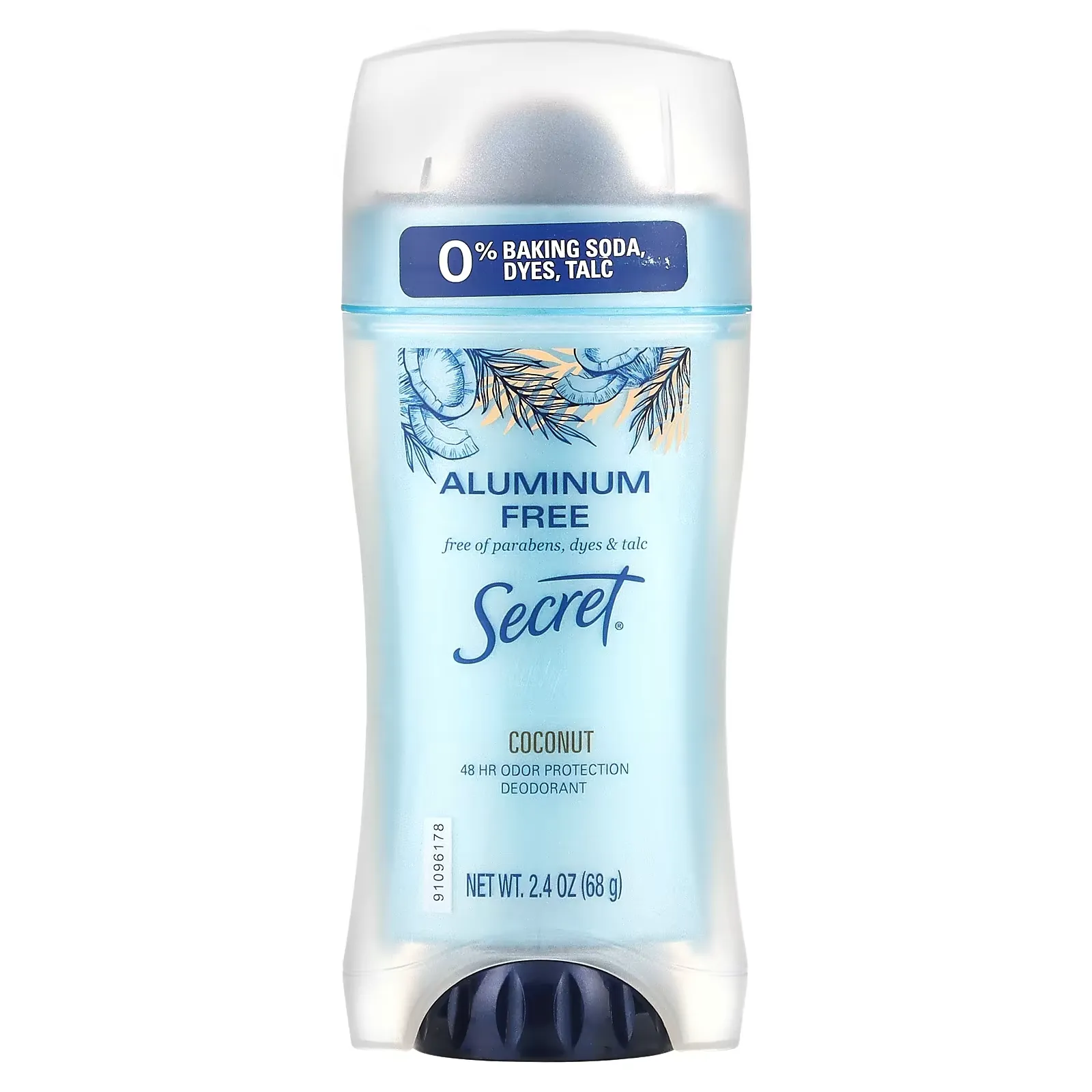 Deodorant, Coconut,  2.4 oz (68 g)