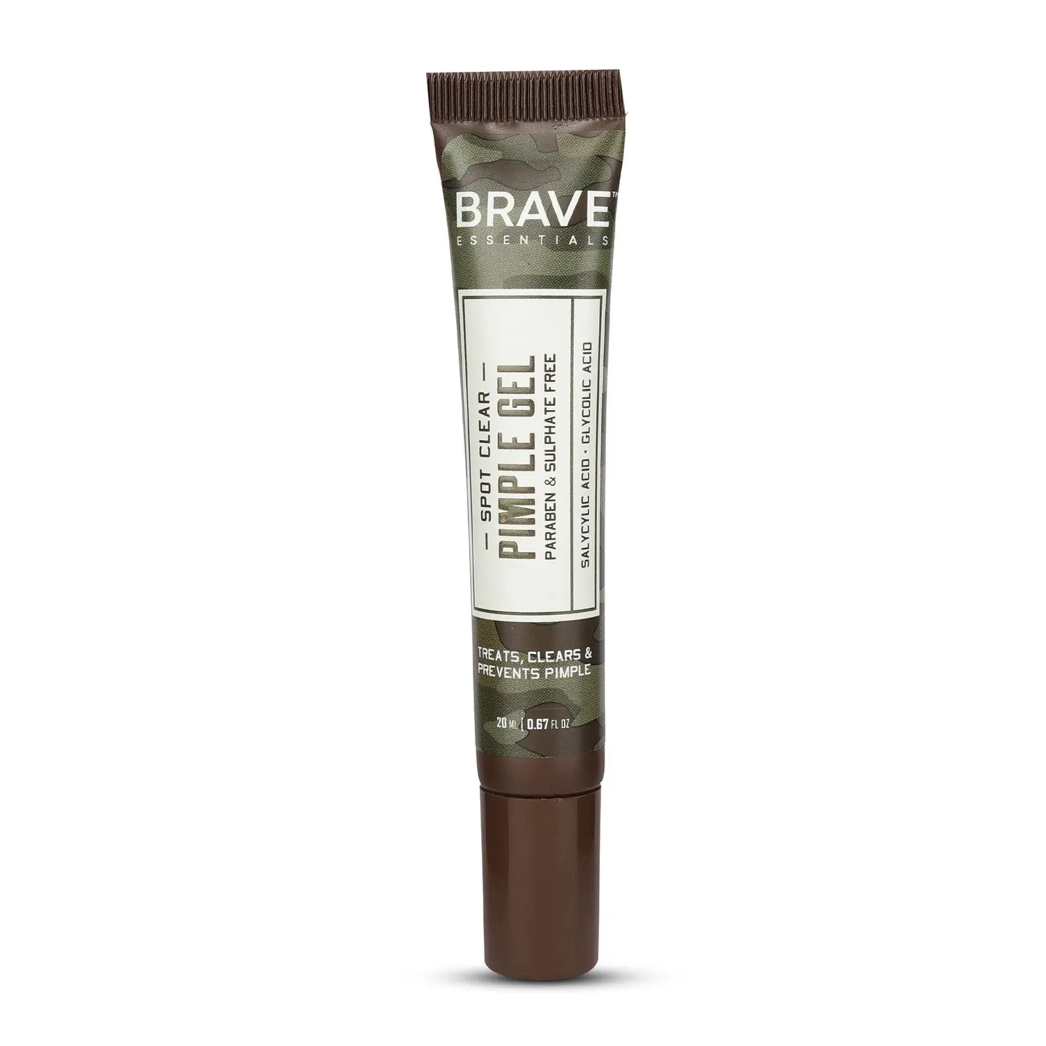 Brave Essentials Spot Clear Pimple Gel | 20ml|Treat, Clear and Prevents Pimple