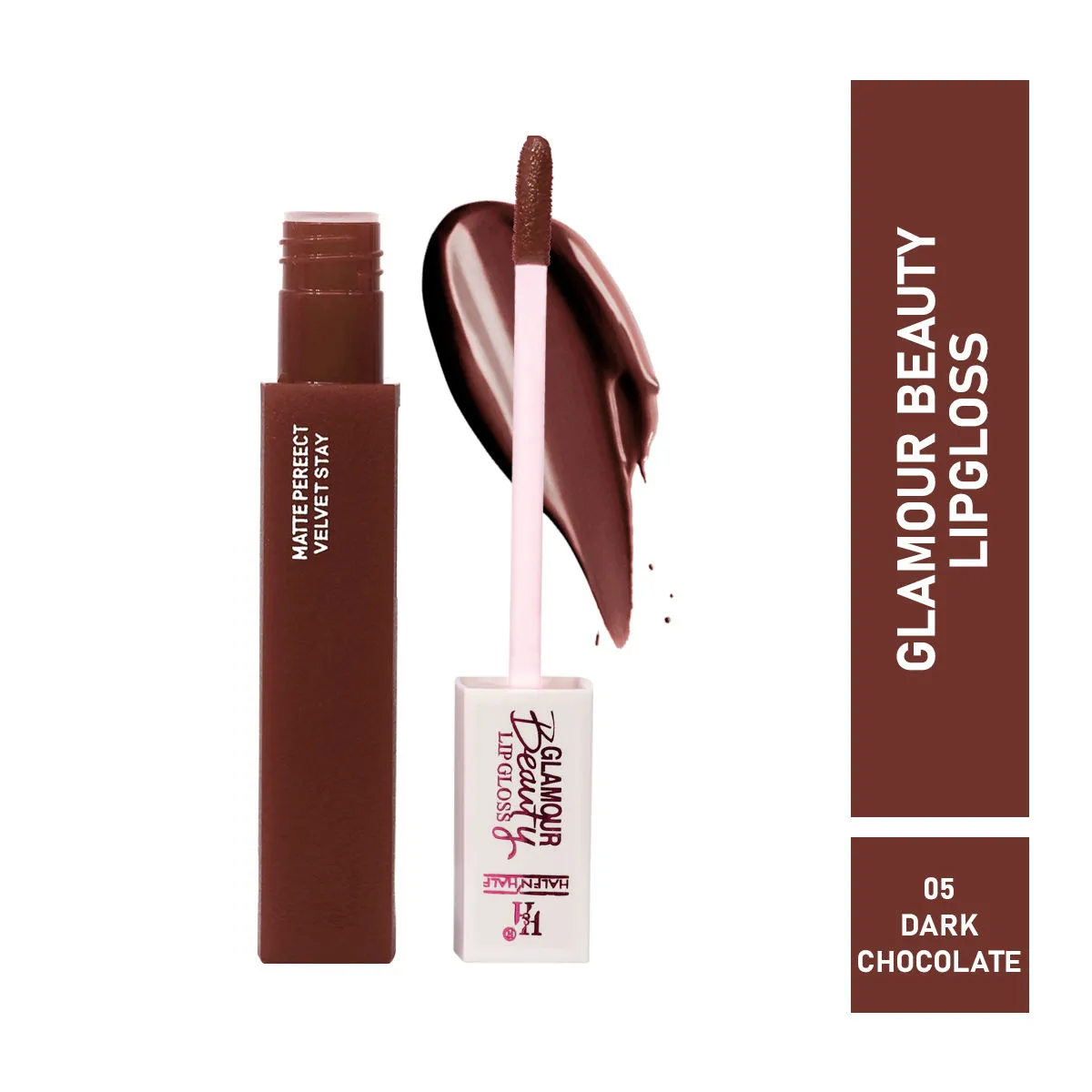 Half N Half Rich Glamour Beauty Lipgloss - Dark Chocolate