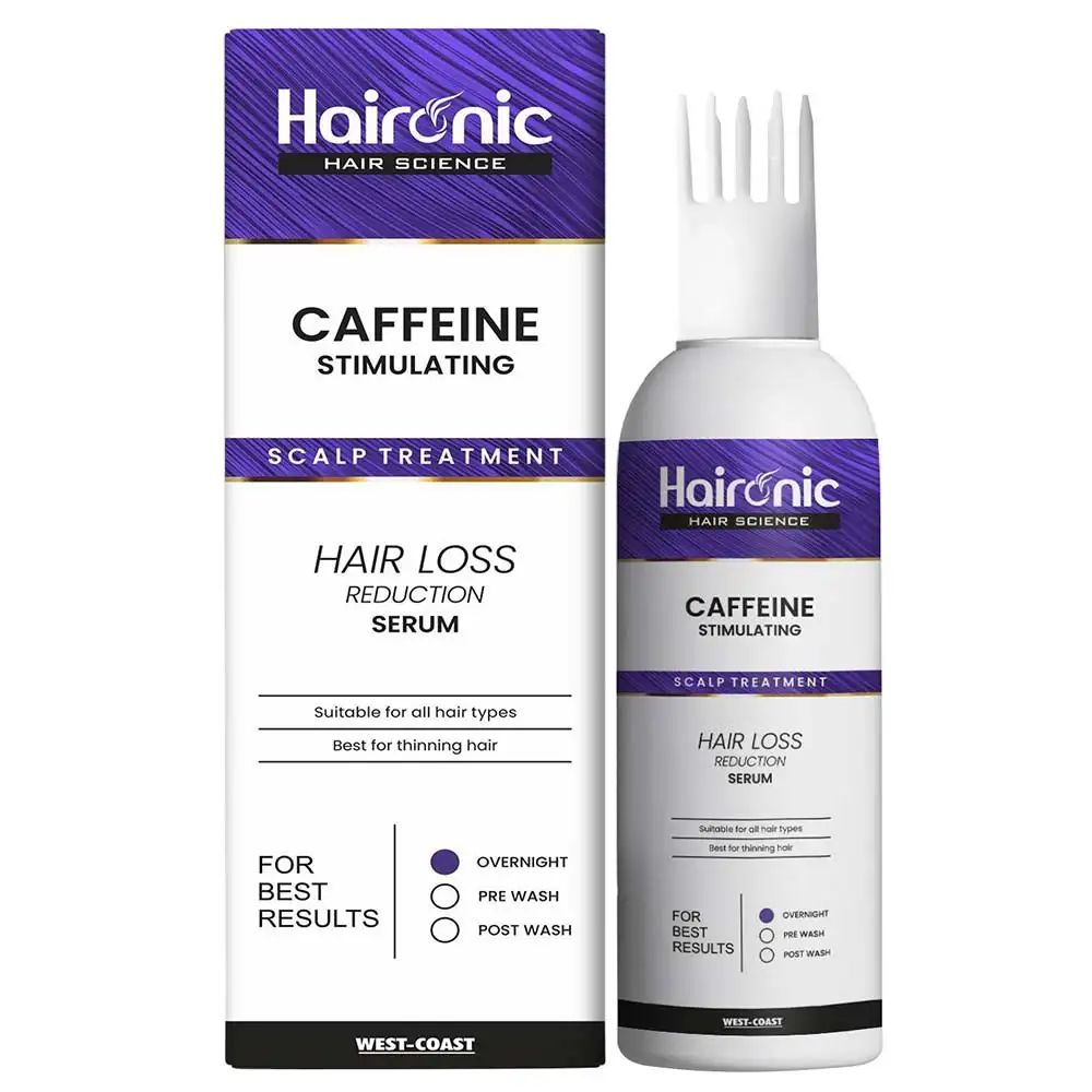 Haironic Caffeine Stimulating Scalp Treatment Hair Loss Serum,  100 ml  Overnight