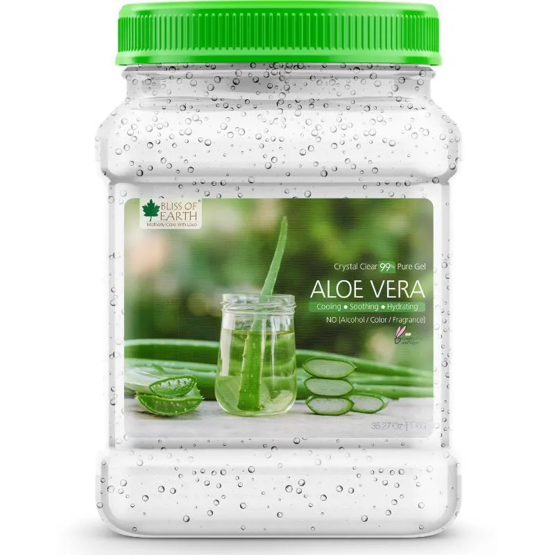 Bliss Of Earth 99% Pure Crystal Clear Aloe Vera Gel