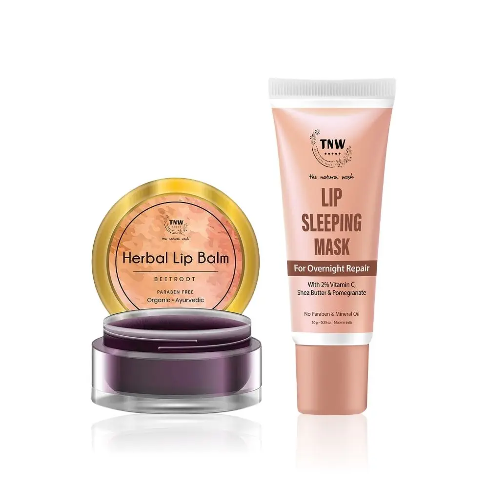 TNW The Natural Wash Lip Sleeping Mask and Beetroot Lip Balm Combo