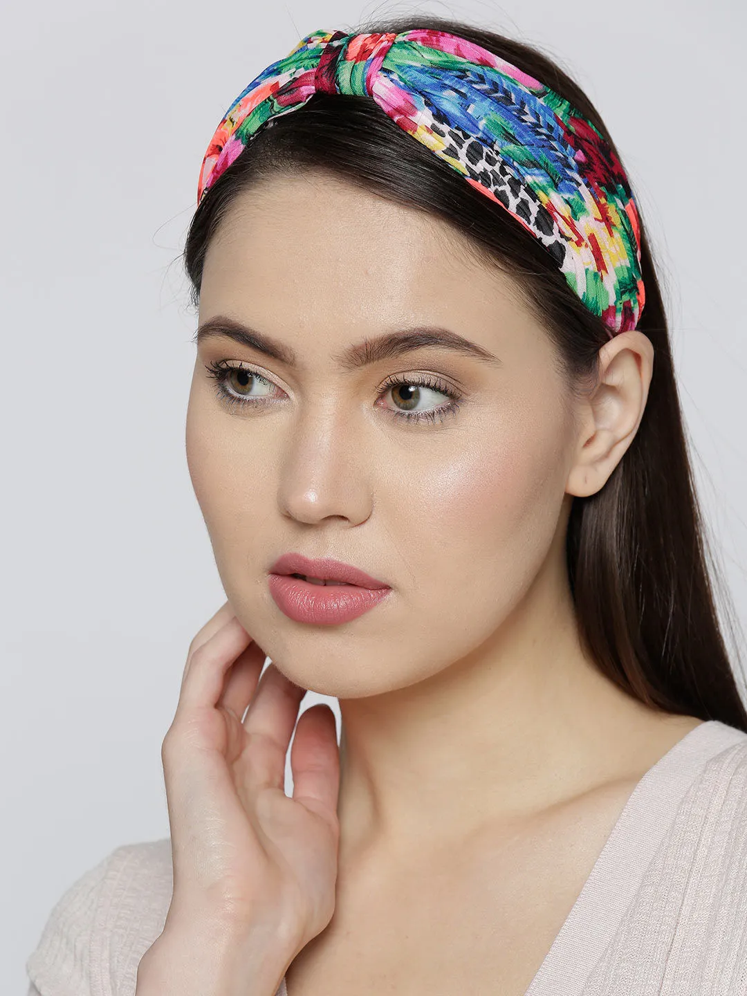 Blueberry Multi Color Floral Printed Hair Band