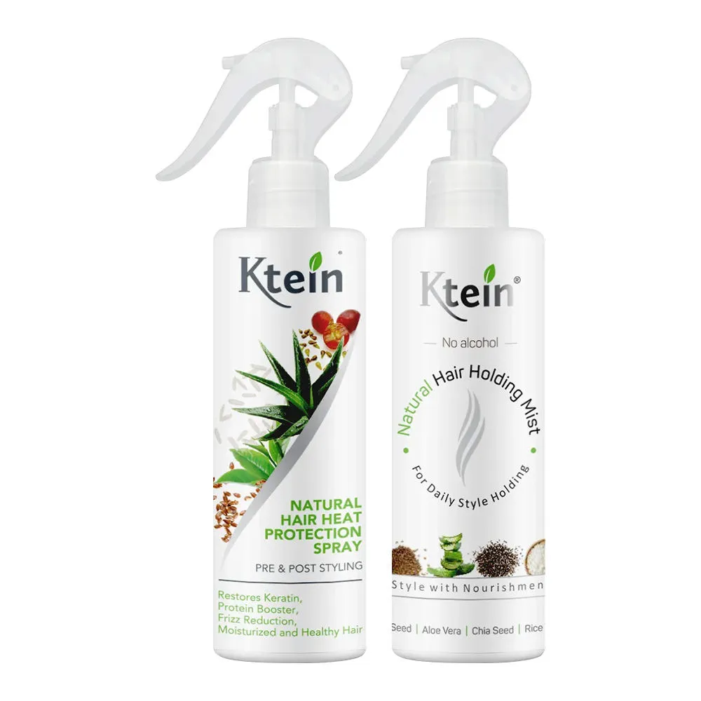 Ktein Natural Hair Heat Protection Spray + Ktein Natural Hair Holding Spray