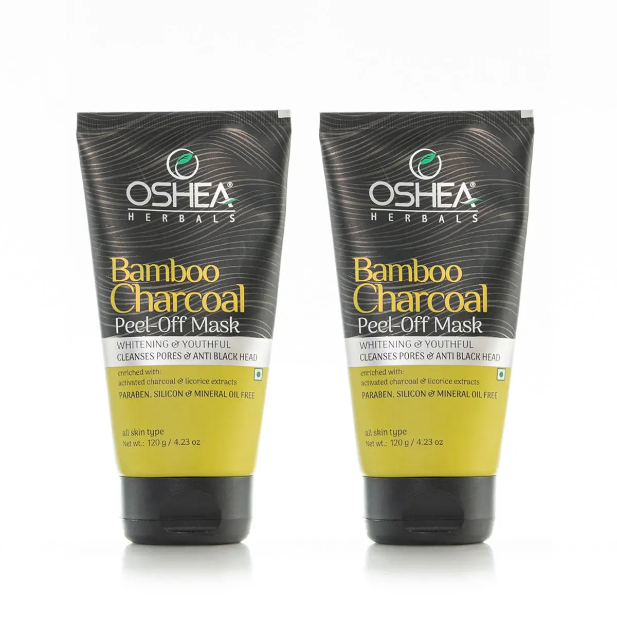 OSHEA HERBALS Activated Charcoal peel off mask (Pack of 2 )