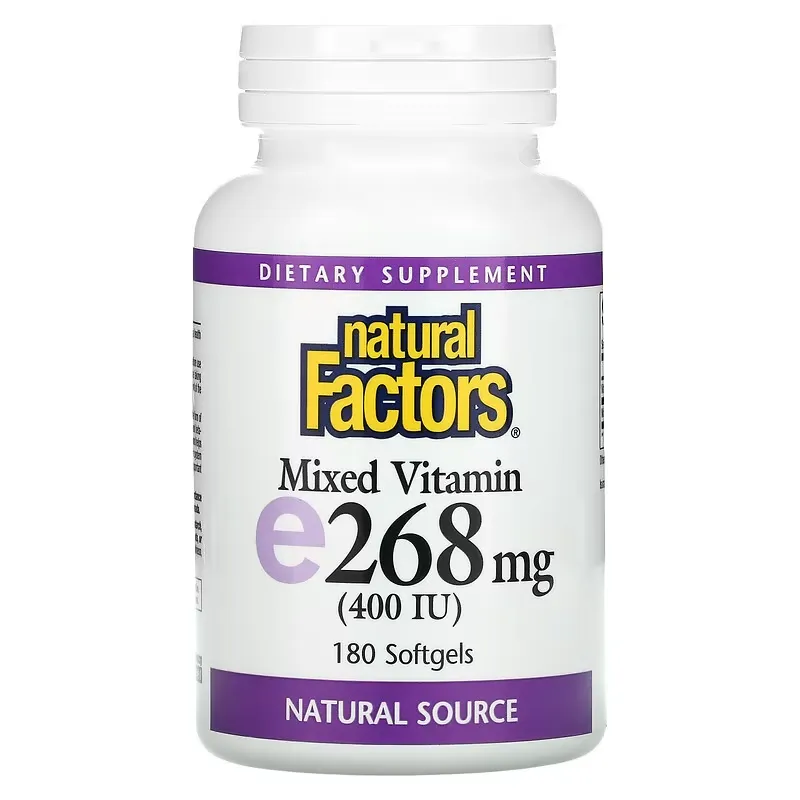 Mixed Vitamin E, 268 mg (400 IU), 180 Softgels