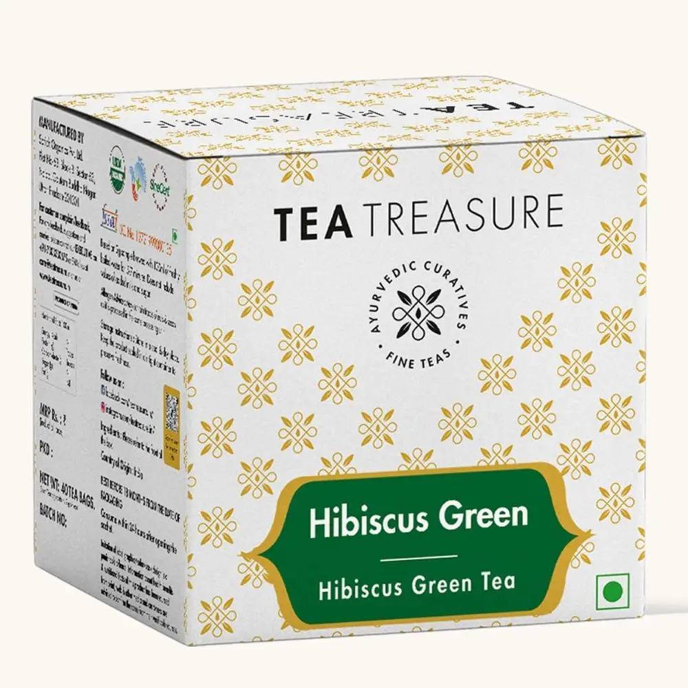 Tea Treasure Hibiscus Green Tea - 10 Tea Bag