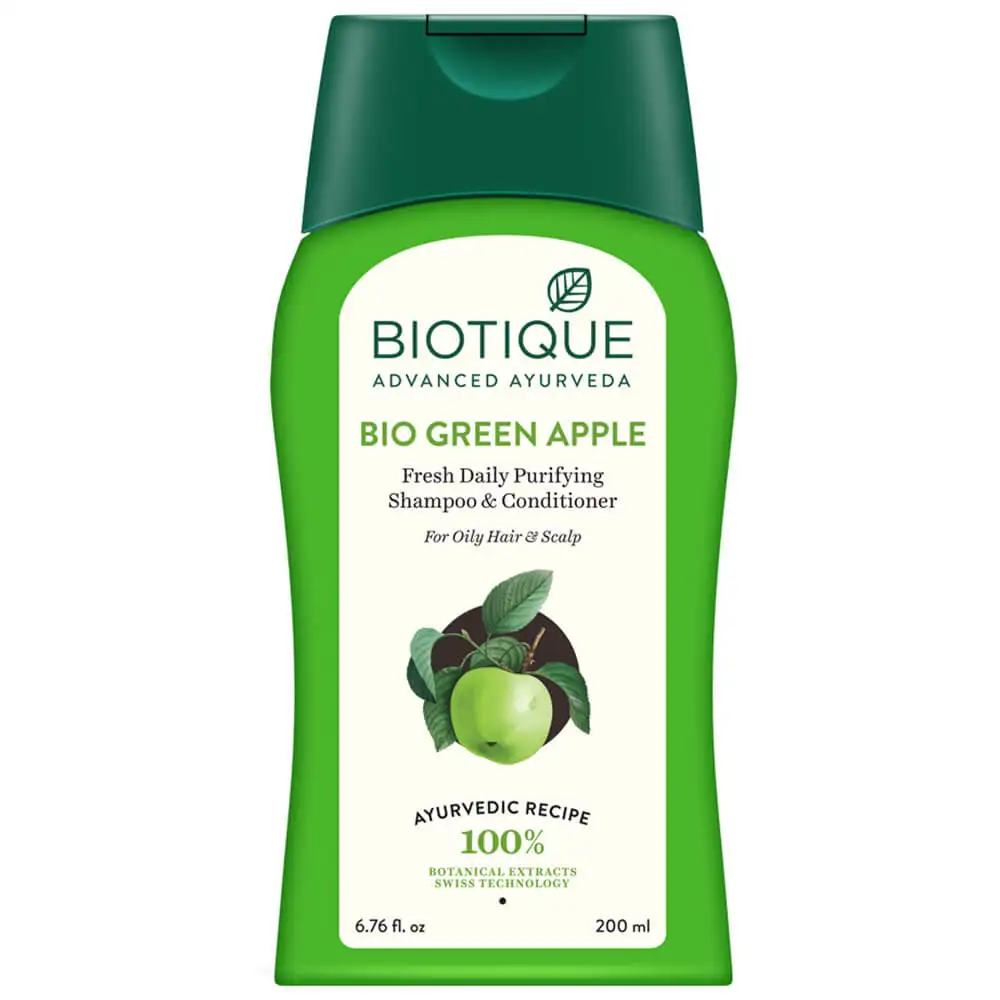 Biotique Bio Green Apple Shampoo & Conditioner,  200 ml  for Oily Scalp & Hair