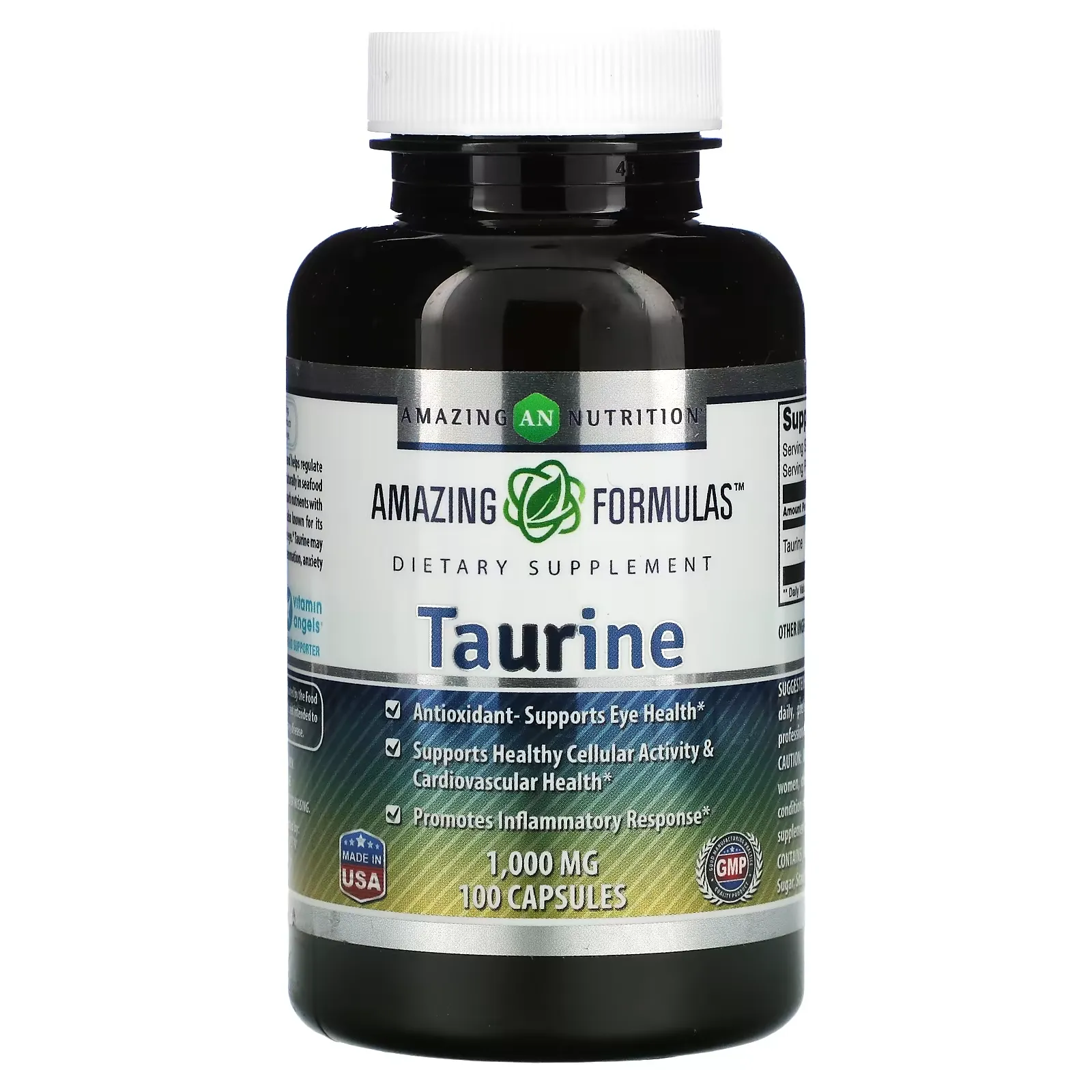 Taurine, 1,000 mg, 100 Capsules