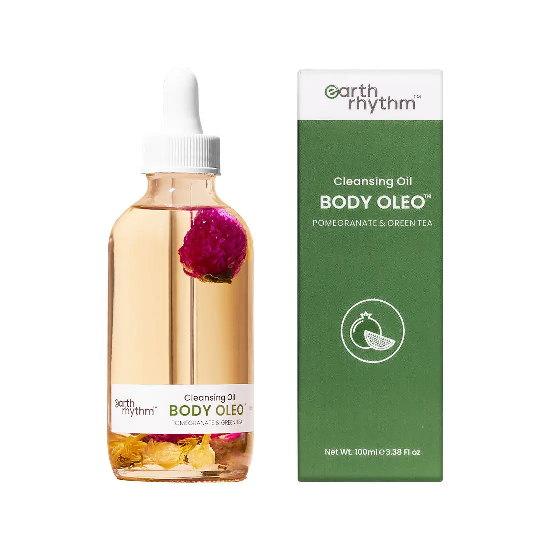 Earth Rhythm Pomegranate, Green Tea Body Cleansing Oil - 100 ML