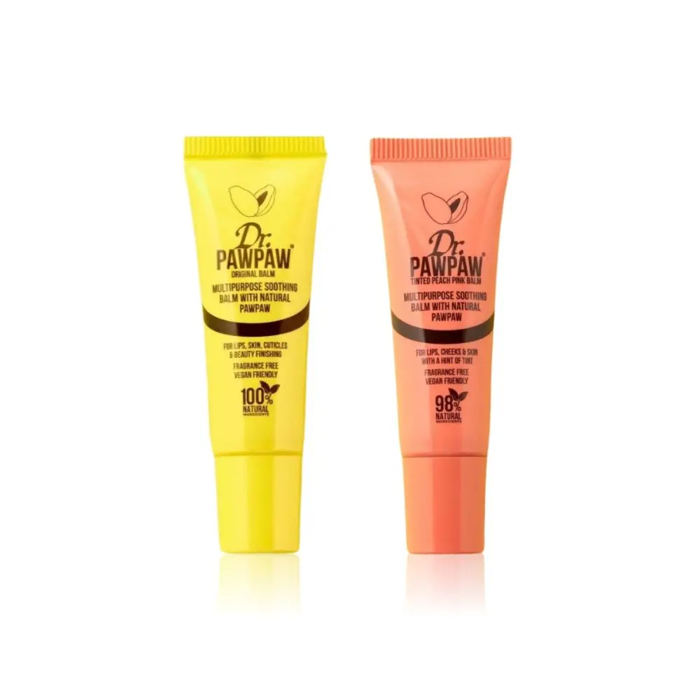 Dr.PAWPAW Lip Balm Super Saver Combo | Original (10 ml) & Peach Pink (10 ml)