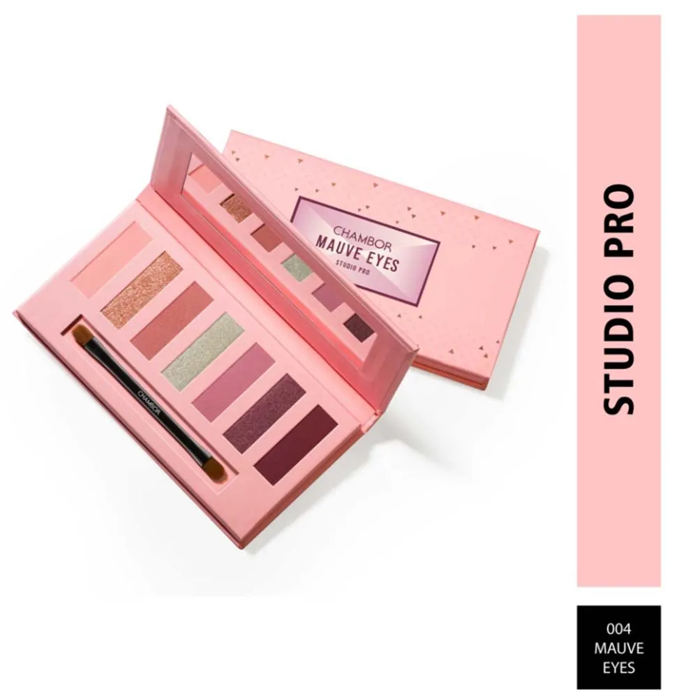 Chambor Studio Pro Eye Shadow Palette Makeup - 004 Mauve Eyes