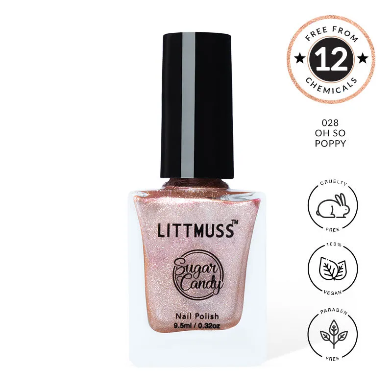 Littmuss Nail Polish Sugar Candy Nail Paint - Oh So Poppy - 028