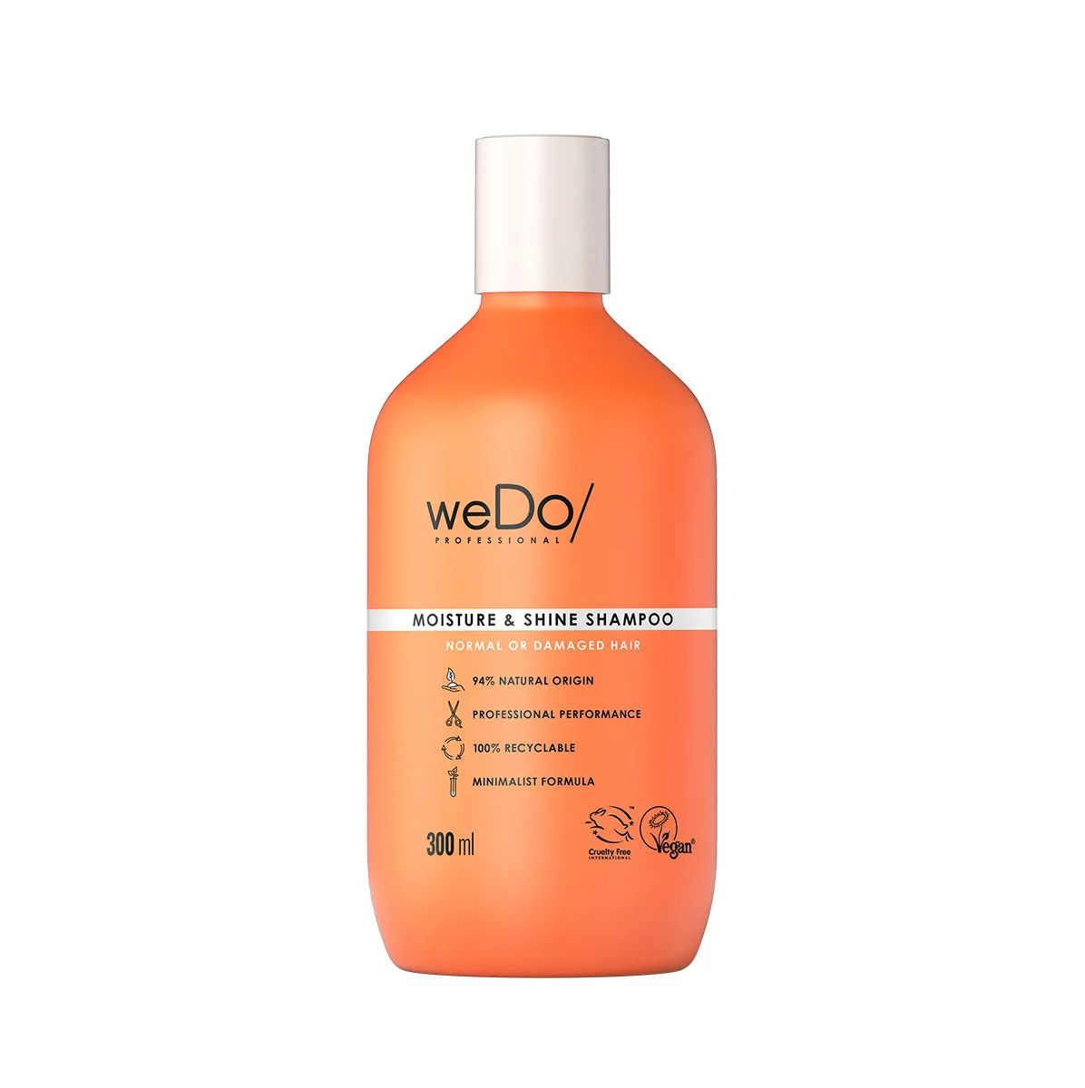 weDo Professional Moisture & Shine Cleansing Shampoo -No Sulfates, Cruelty Free & Eco Friendly