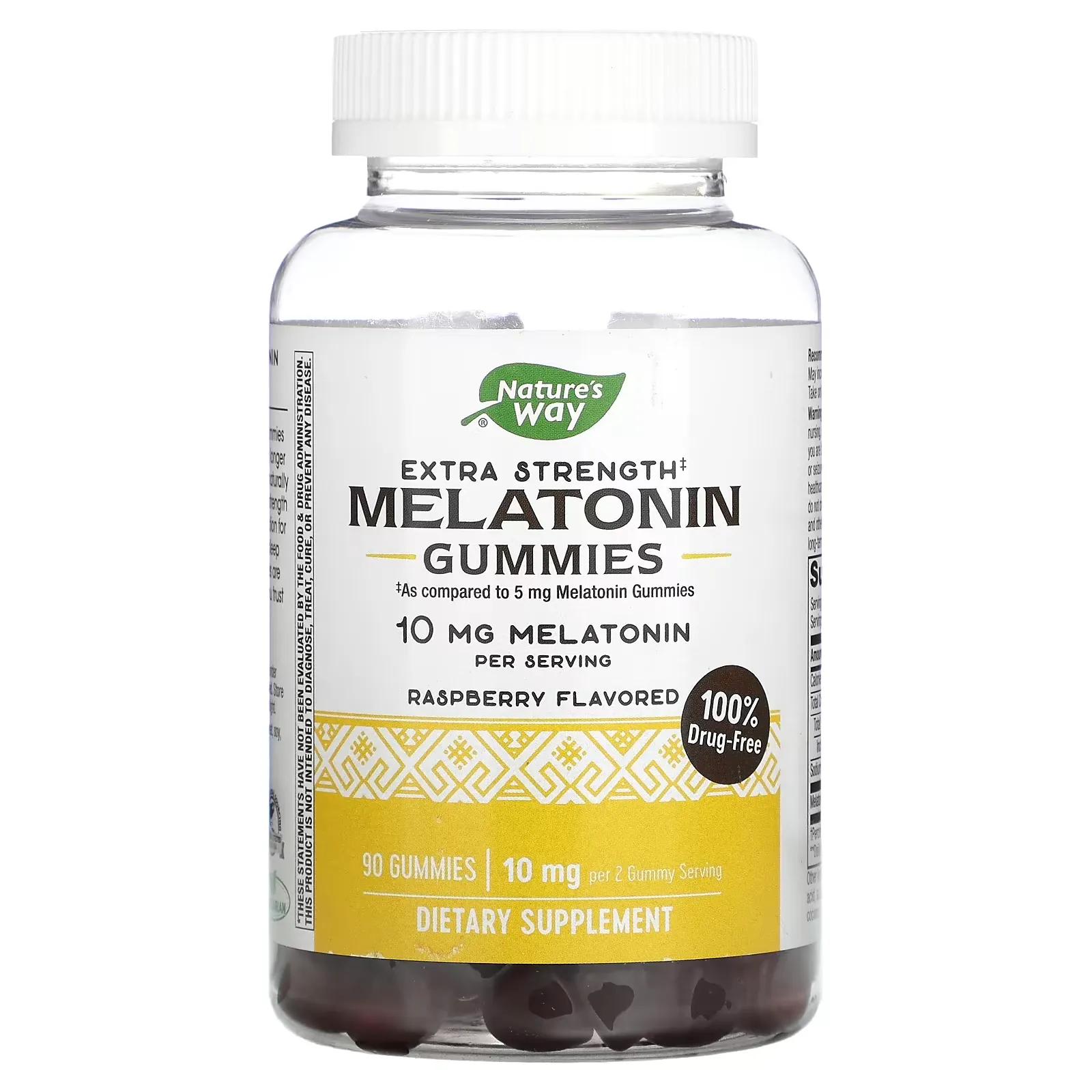 Extra Strength Melatonin Gummies, Raspberry, 5 mg, 90 Gummies