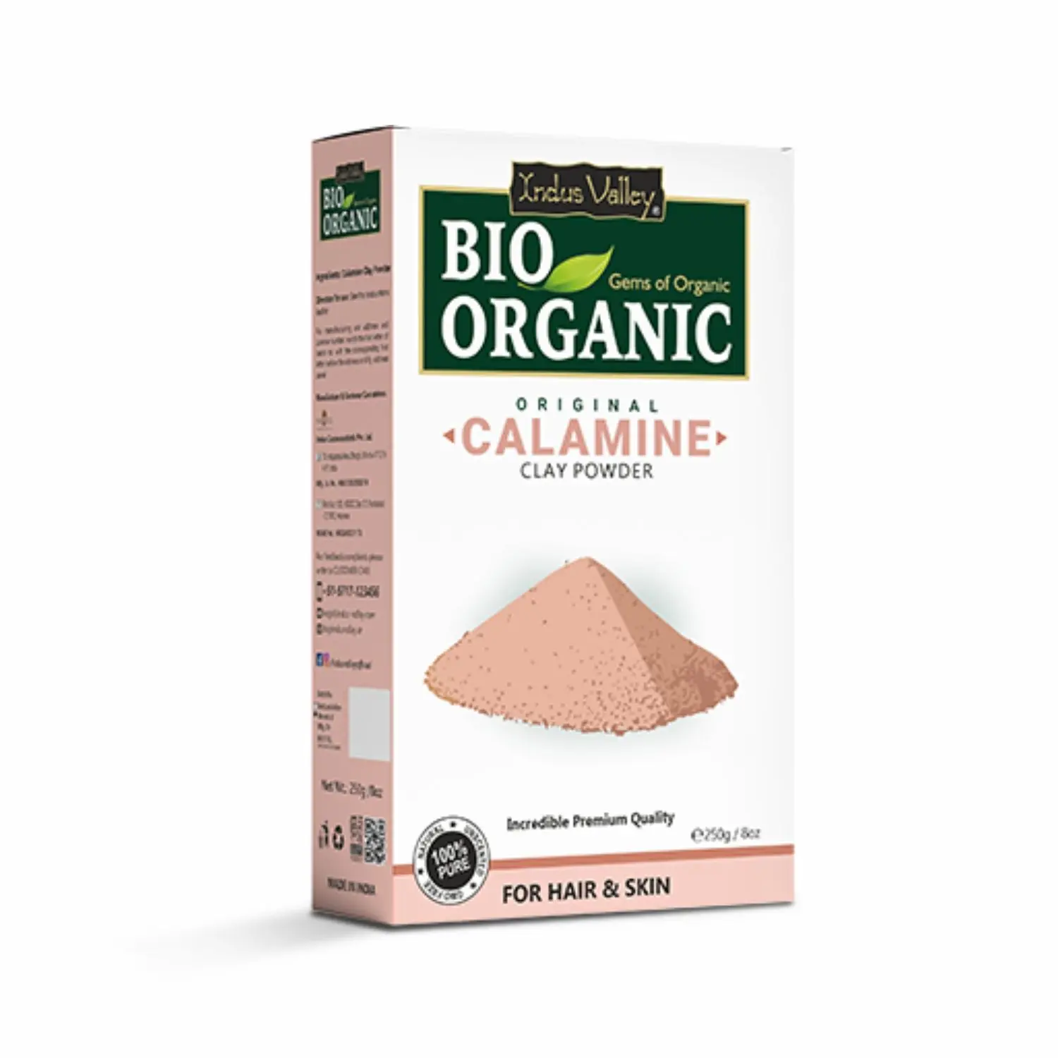 Indus Valley bio organic 100% natural Calamine clay powder-250 g