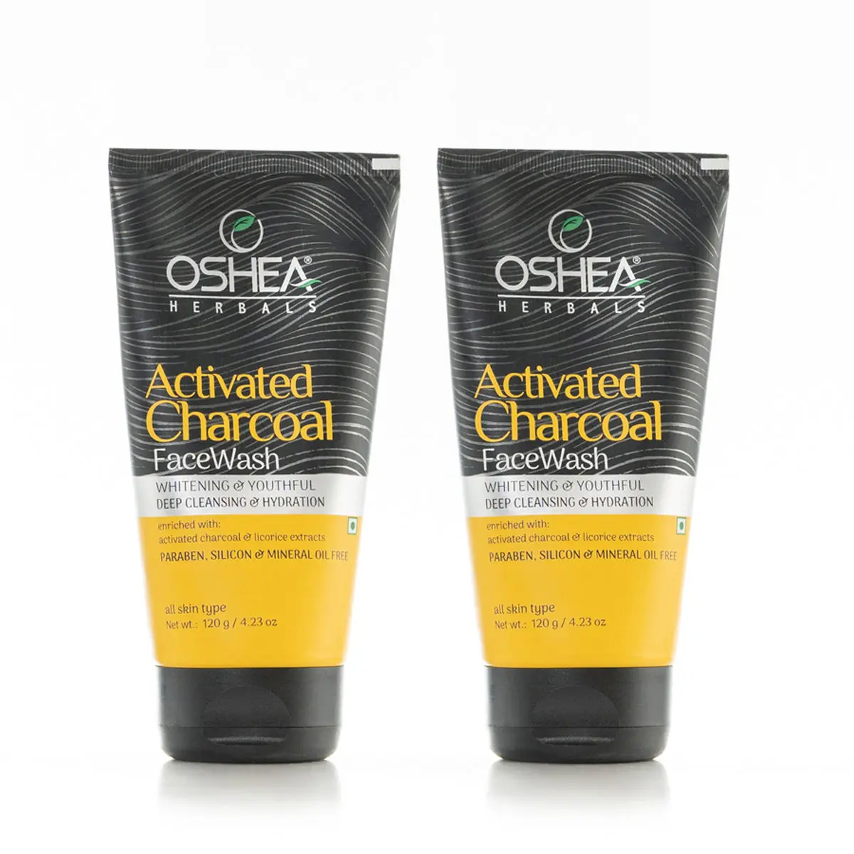 OSHEA HERBALS Activated Charcoal Face Wash(Pack of 2 )