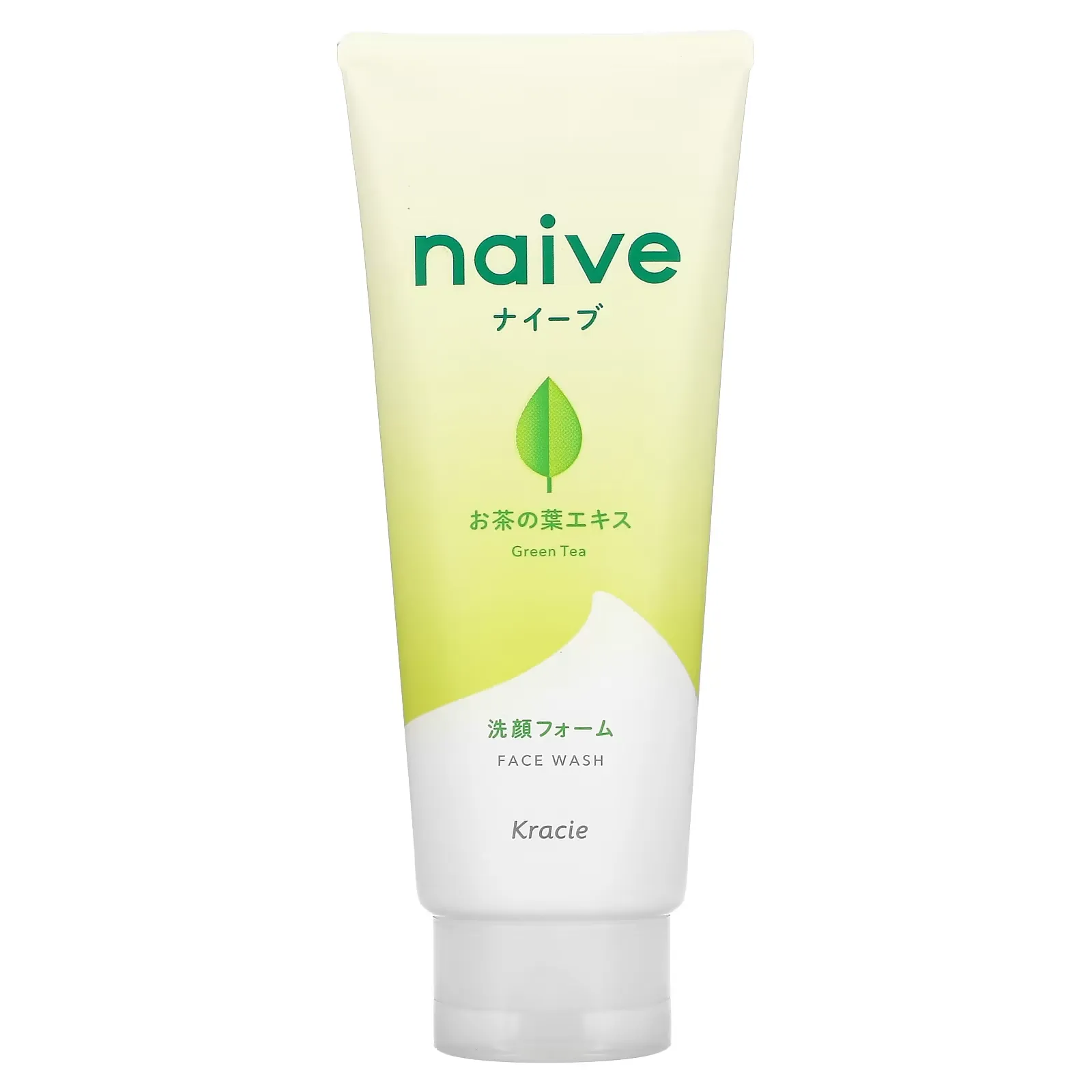 Naive, Face Wash, Green Tea, 4.5 oz (130 g)