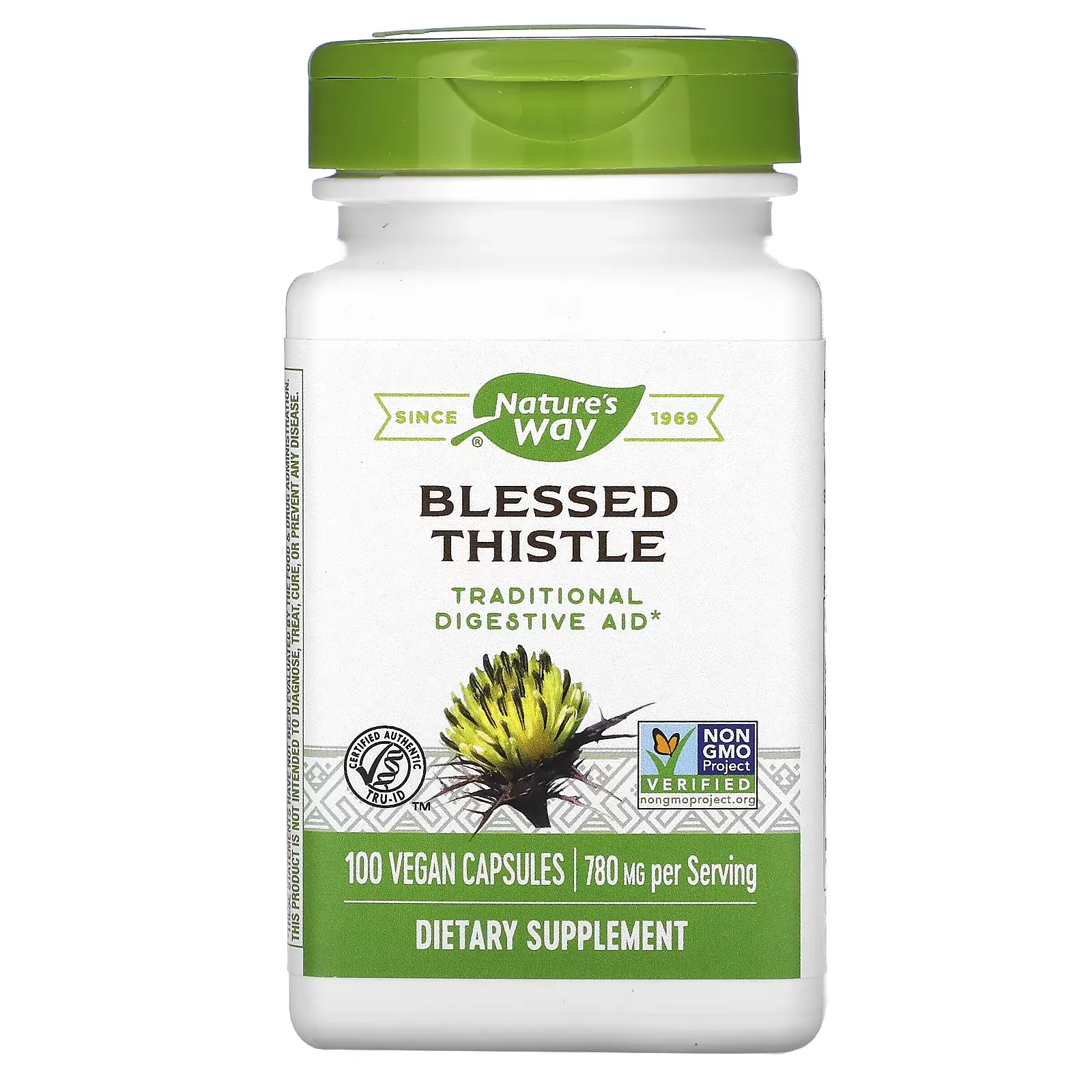 Blessed Thistle, 390 mg, 100 Vegan Capsules