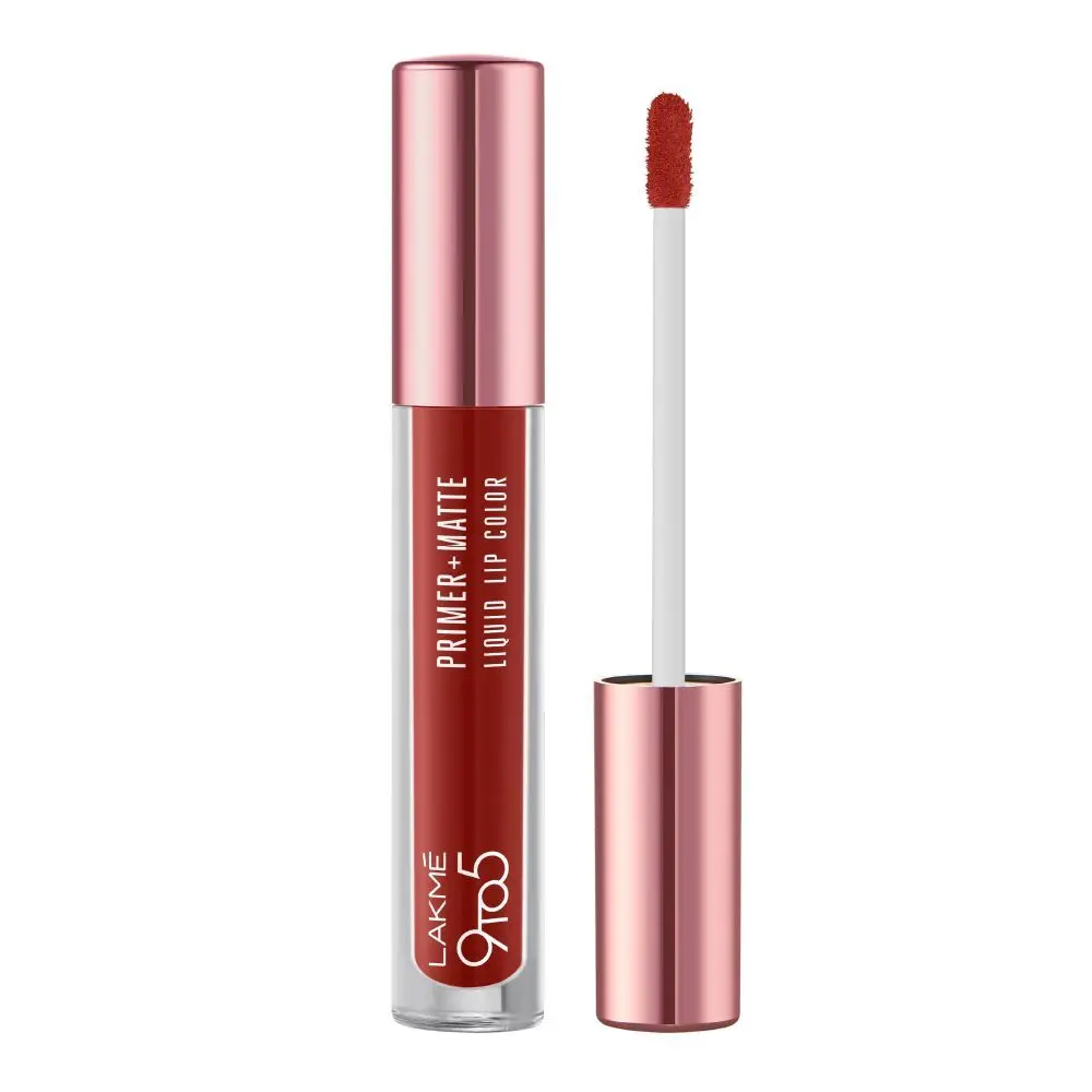 Lakme 9to5 P+M Liquid Lip Color MR5 Rustic Red