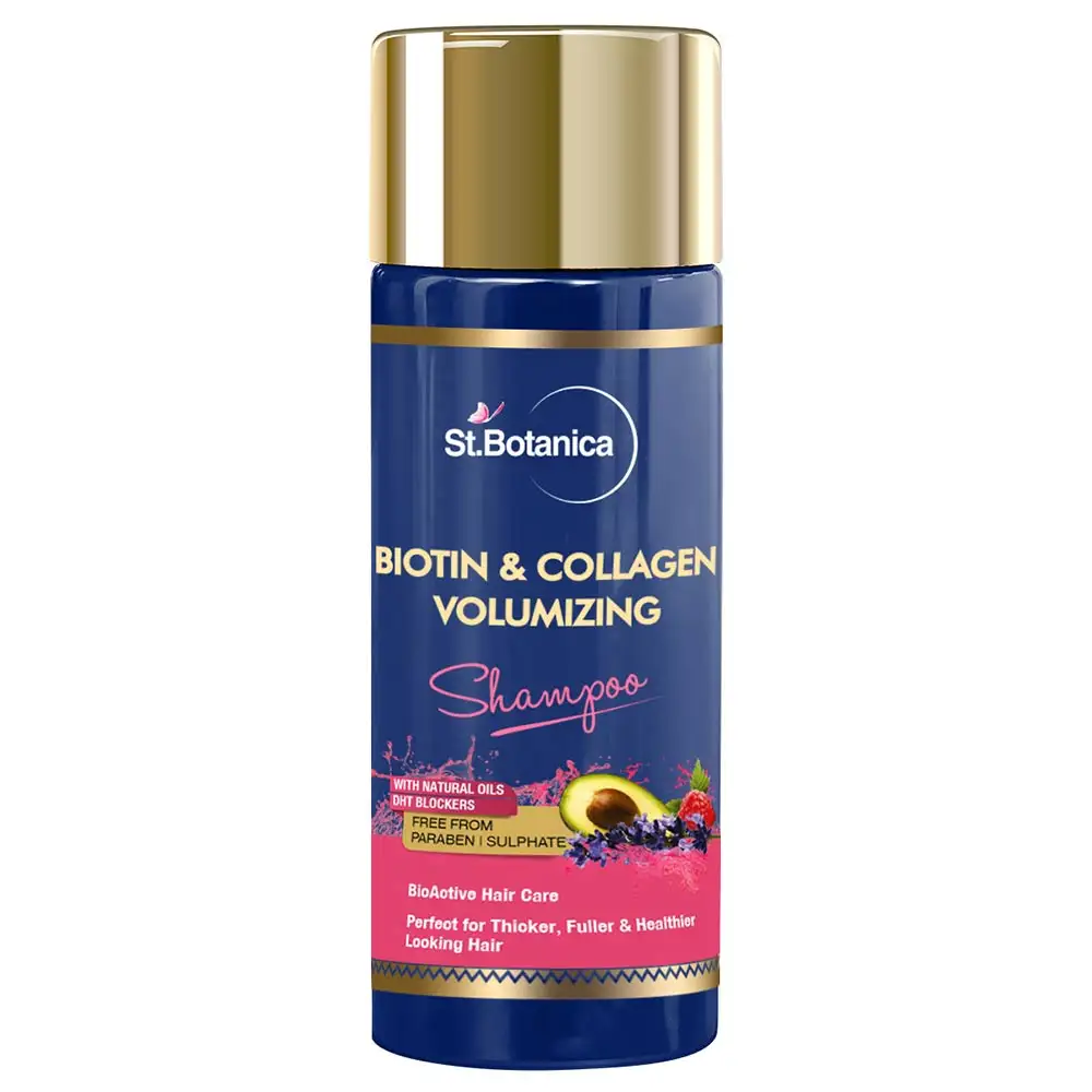 St.Botanica Biotin & Collagen Volumizing Shampoo,  50 ml  with Natural Oils