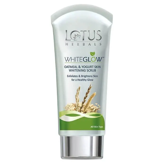 Lotus Herbals Whiteglow Oatmeal & Yogurt Skin Whitening Scrub (50 g)