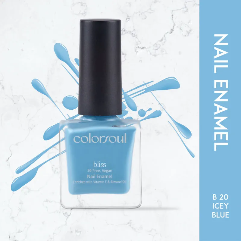 ColorSoul Bliss Nail Enamel - Icey Blue