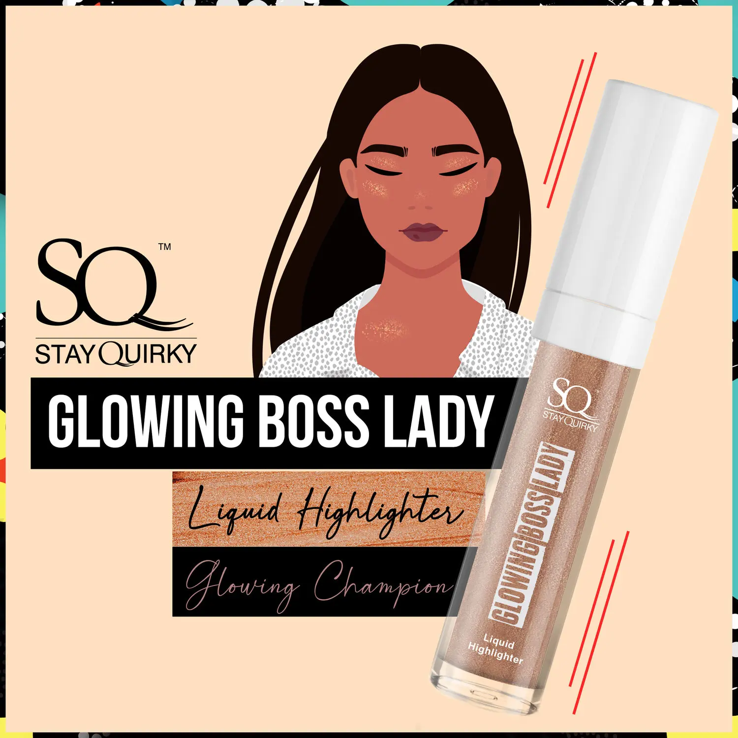 SQ Glowing Boss lady Liquid Highlighter - Glowing Champion 11 (9 ml)