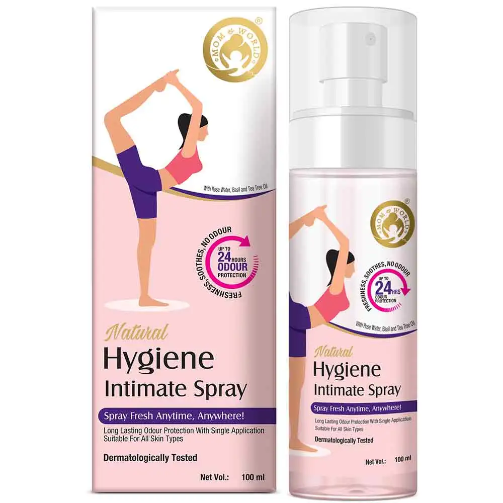 Mom & World Natural Hygiene Intimate Spray,  100 ml  For All Skin Types