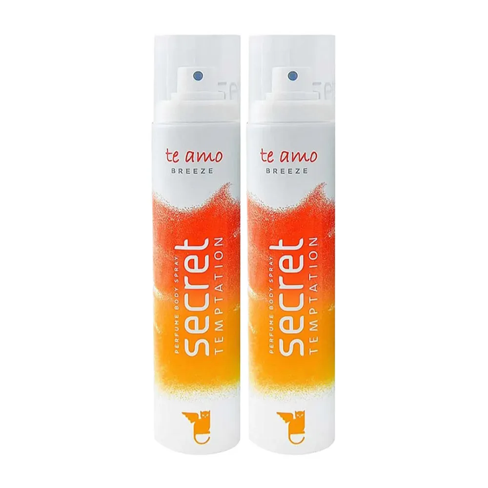 Secret Temptation Te Amo Breeze Perfume Body Spray For Women (Pack Of 2)