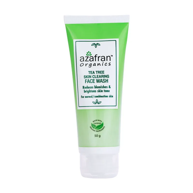 Azafran Organics Tea Tree Skin Clearing Face Wash