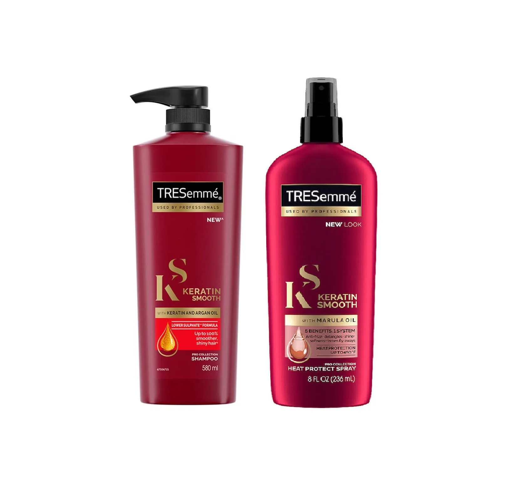 Tresemme Keratin Smooth With Argan Oil Shampoo XL + Heat Protection Spray