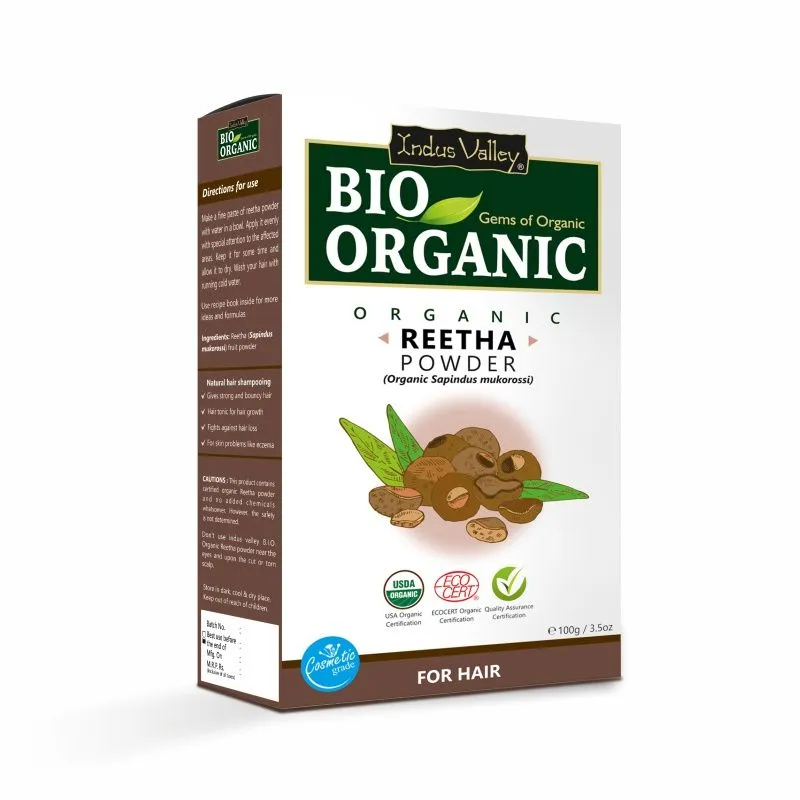 Indus Valley Bio Organic Natural Reetha Fruit Powder