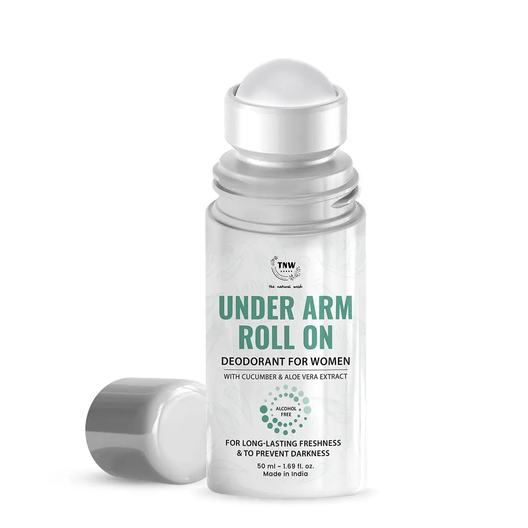 TNW - The Natural Wash Underarm Roll-On Deodorant For Women| With Cucumber & Aloe Vera Extract and Hyaluronic Acid | For Long-Lasting Freshness