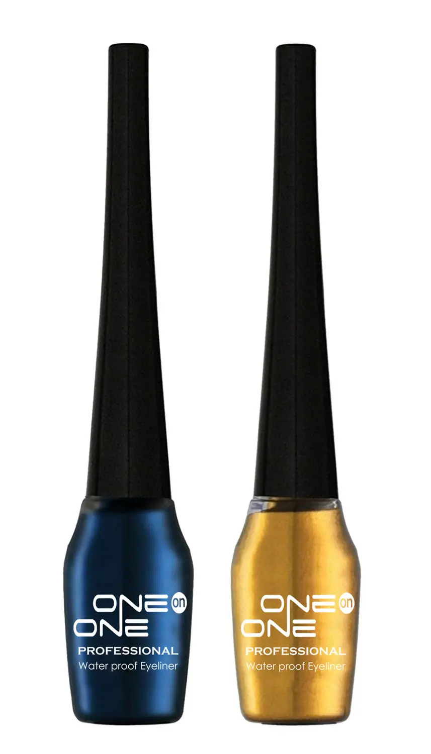 ONE on ONE Waterproof Eyeliner, Set of 2 (Blue and Golden)