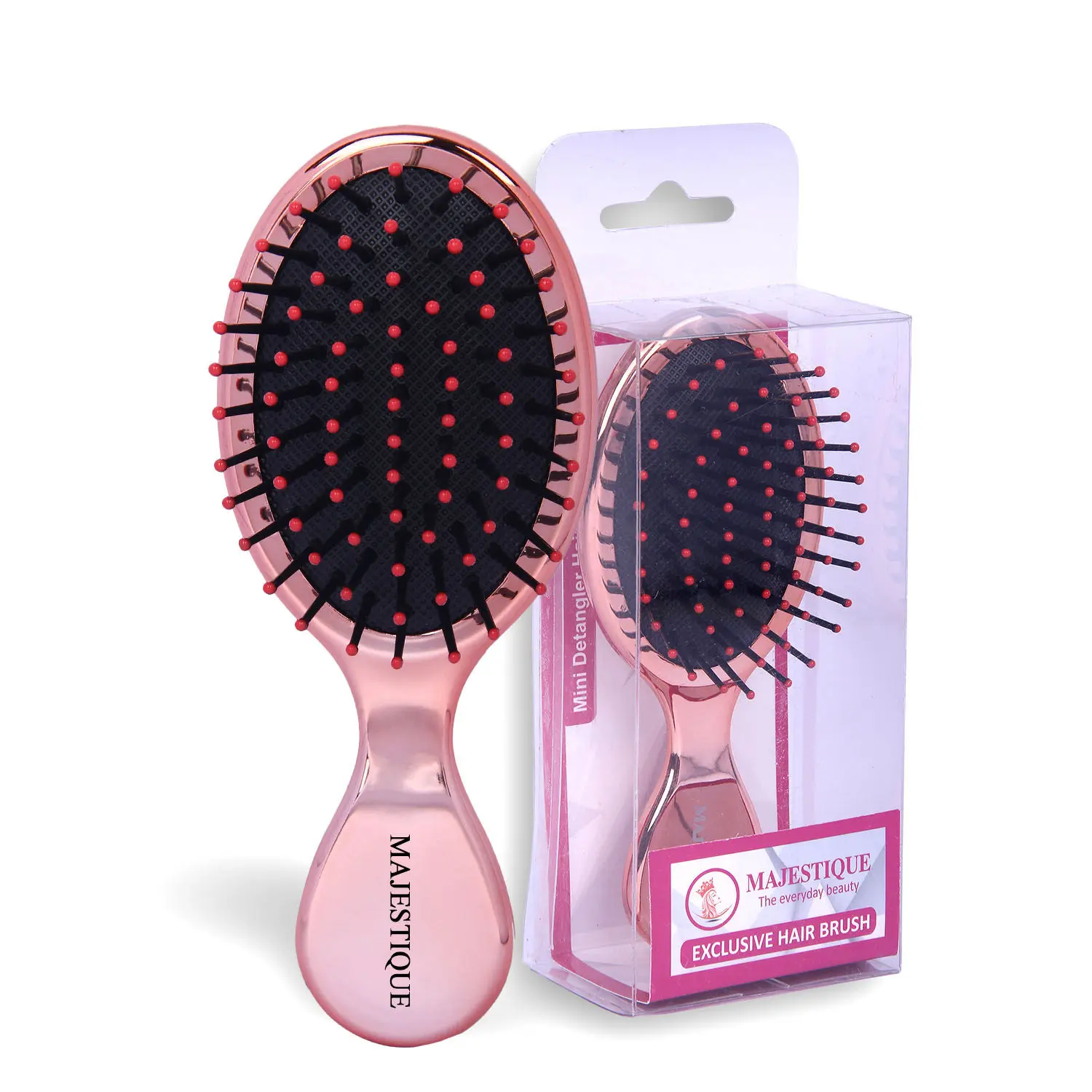 Majestique Mini Detangling Hair Brush HR-116 - Color May Vary