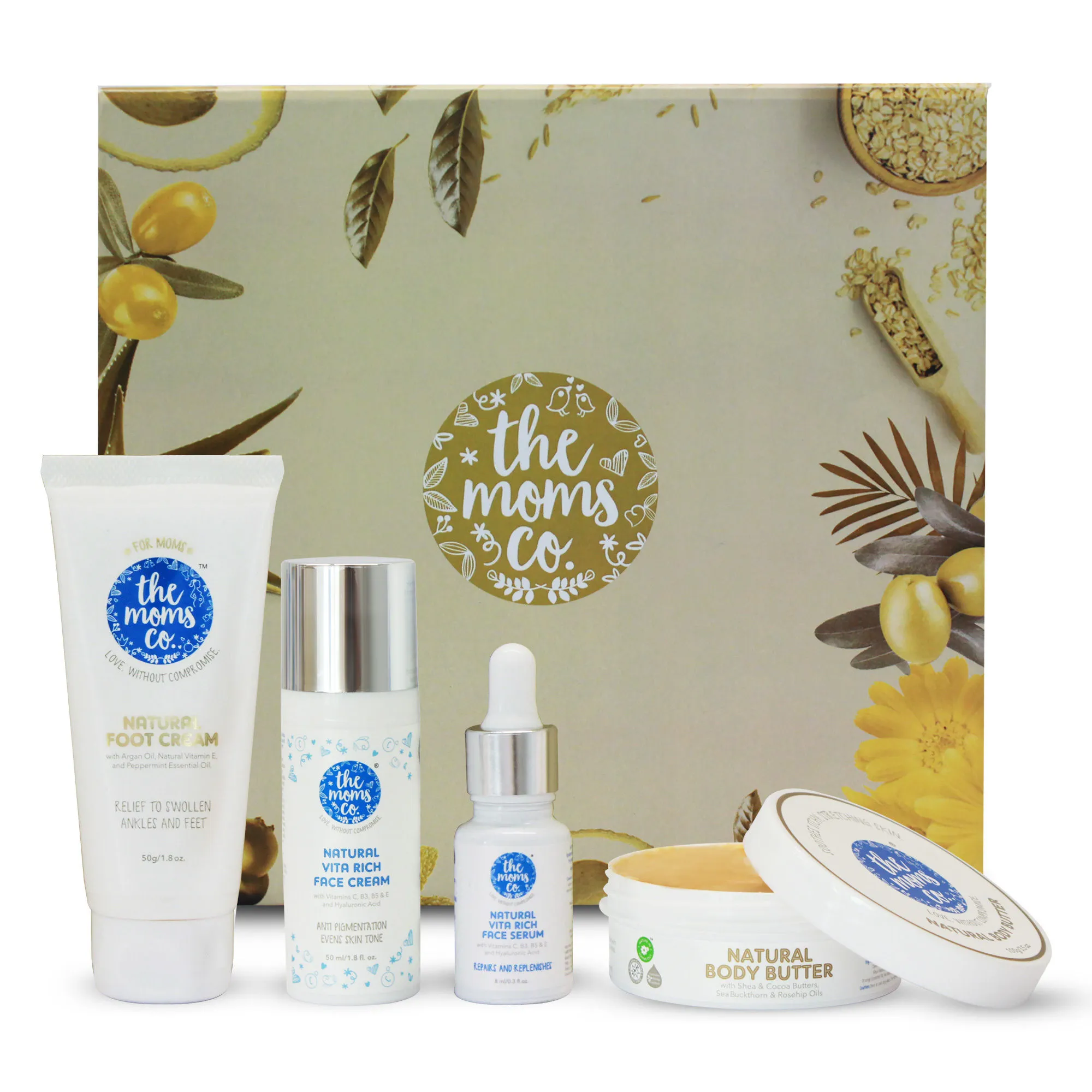 The Moms Co. Natural Complete Moisturizing Set for Face and Body