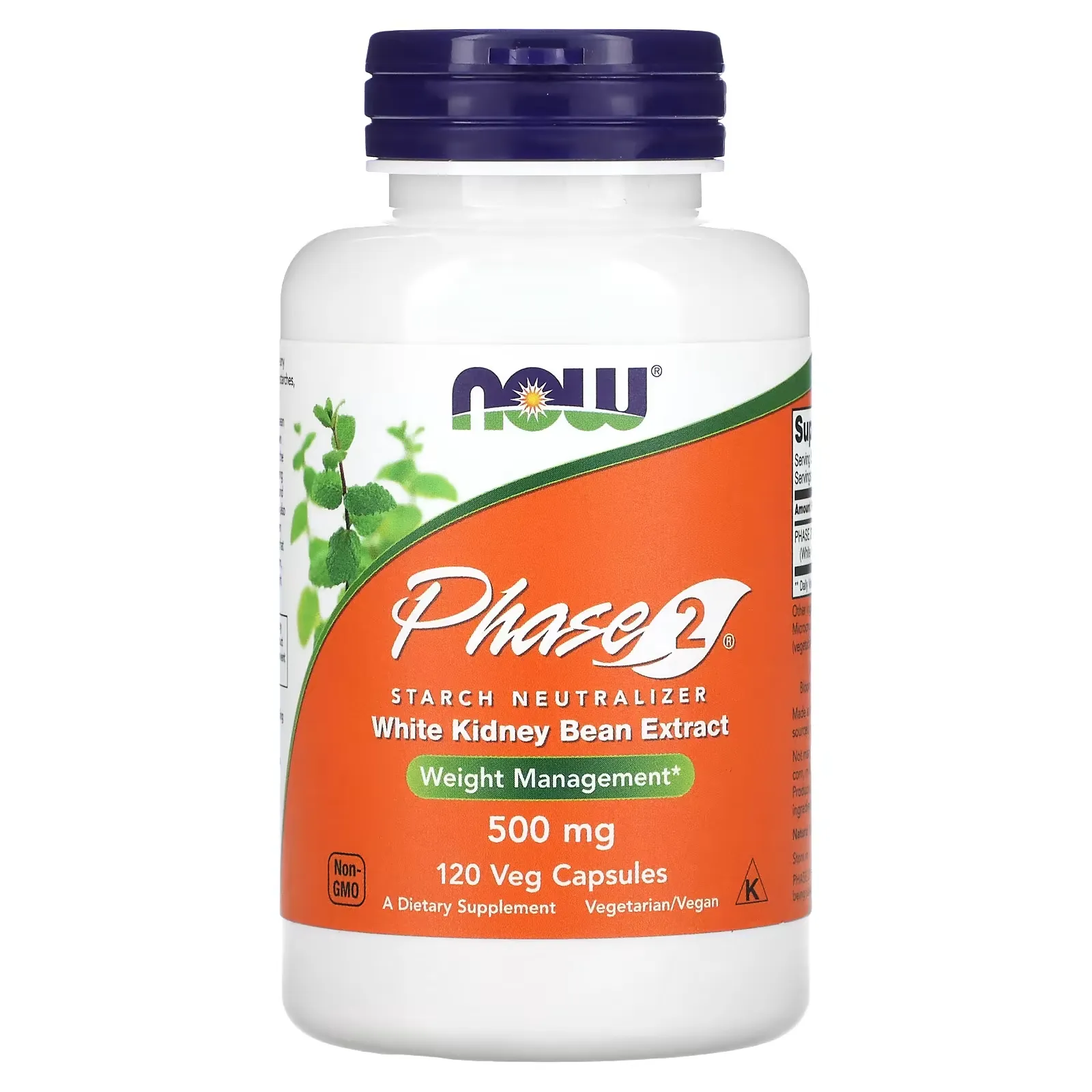 Phase 2, Starch Neutralizer, 500 mg, 120 Veg Capsules