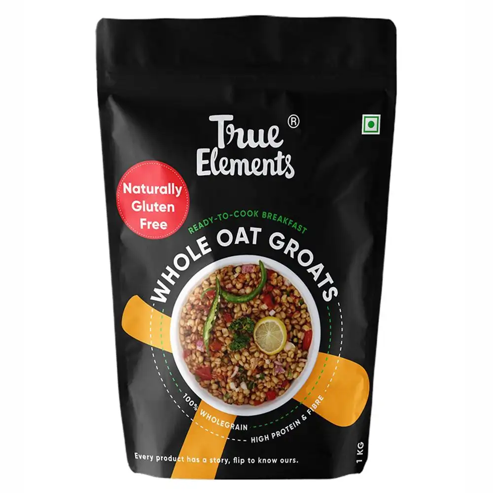 True Elements Whole Oat Groats,  Unflavoured  1 kg