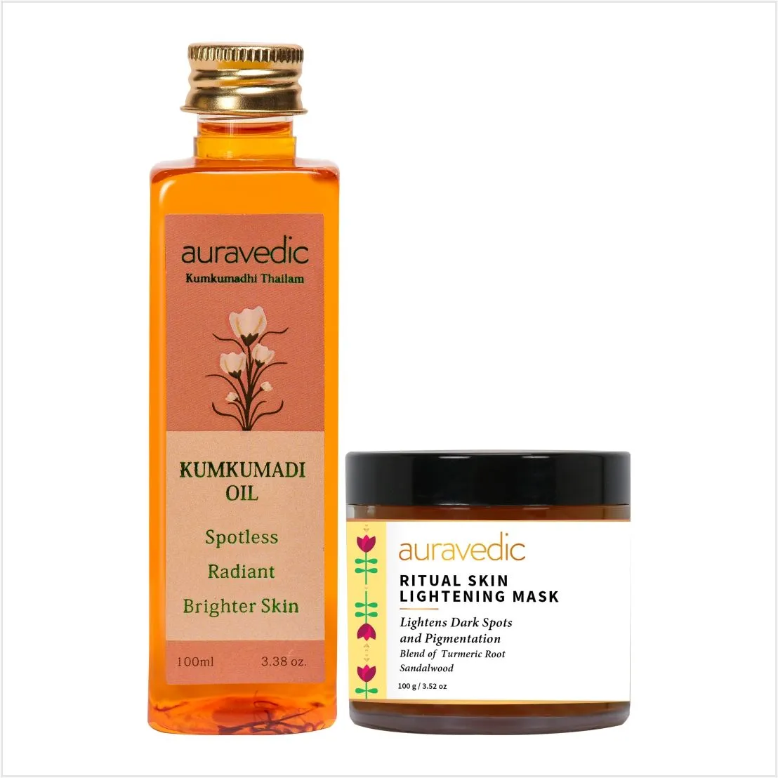 Auravedic Kumkumadi Oil + Sandal Mask